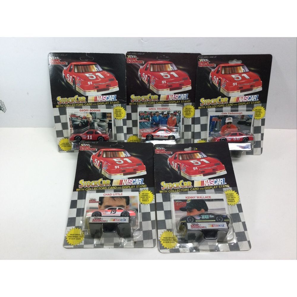 Nascar Racing Champions Stock Car 1/64 Yarborough #66 Wallace #36 #11‎ #18 #19